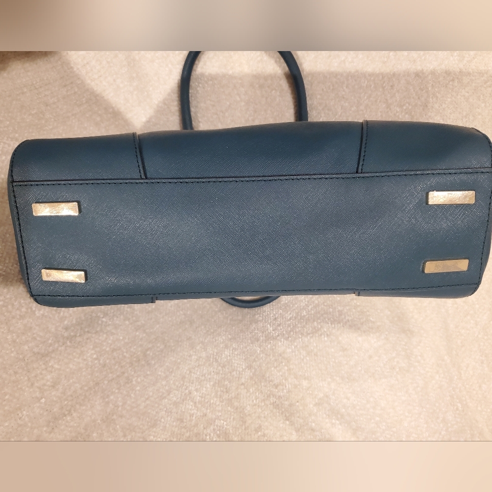 Rebecca Minkoff Amorous Satchel 2-way Teal Handbag - Picture 2 of 12